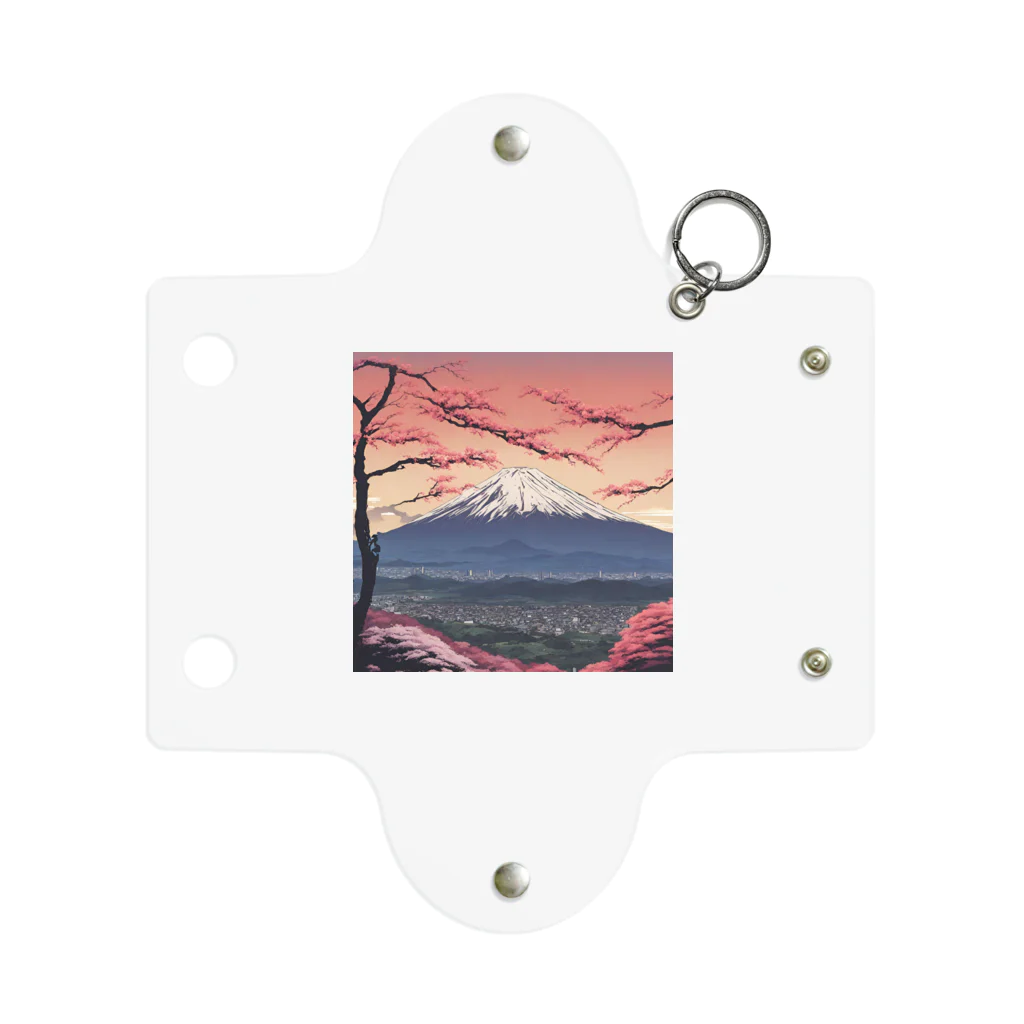 saru88の富士山 Mini Clear Multipurpose Case