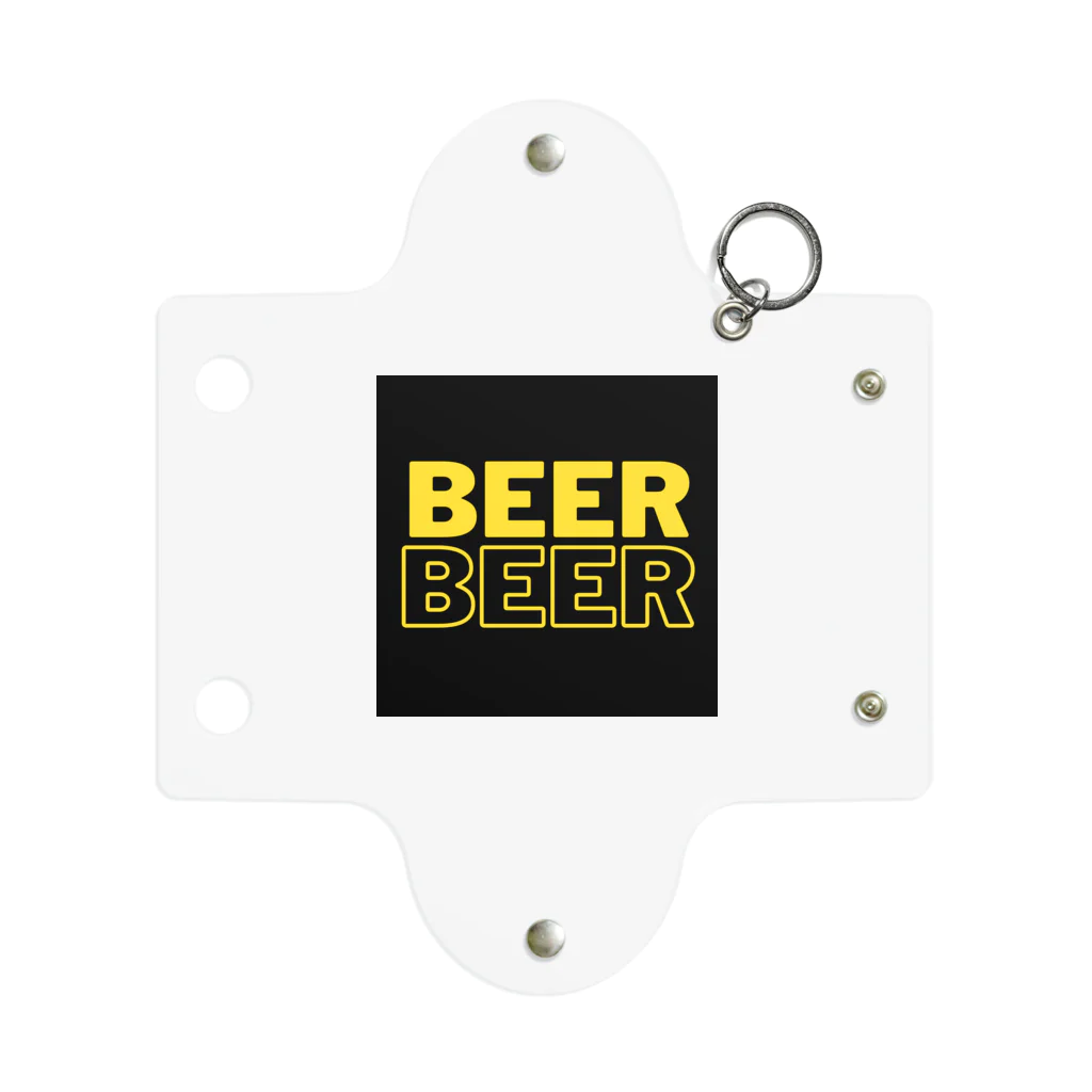 BEERのビール＆ビール(黒) ミニクリアマルチケース
