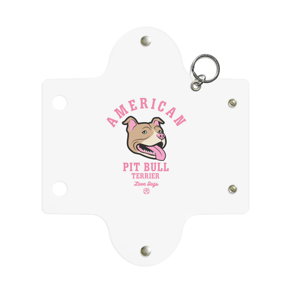 LONESOME TYPE ススのLove❤️Dogs（アメリカンピットブルテリア・赤鼻） Mini Clear Multipurpose Case