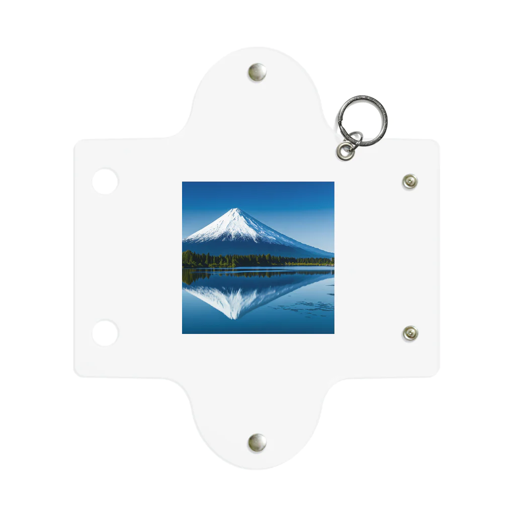 YASU1の湖に反射する富士山 ミニクリアマルチケース