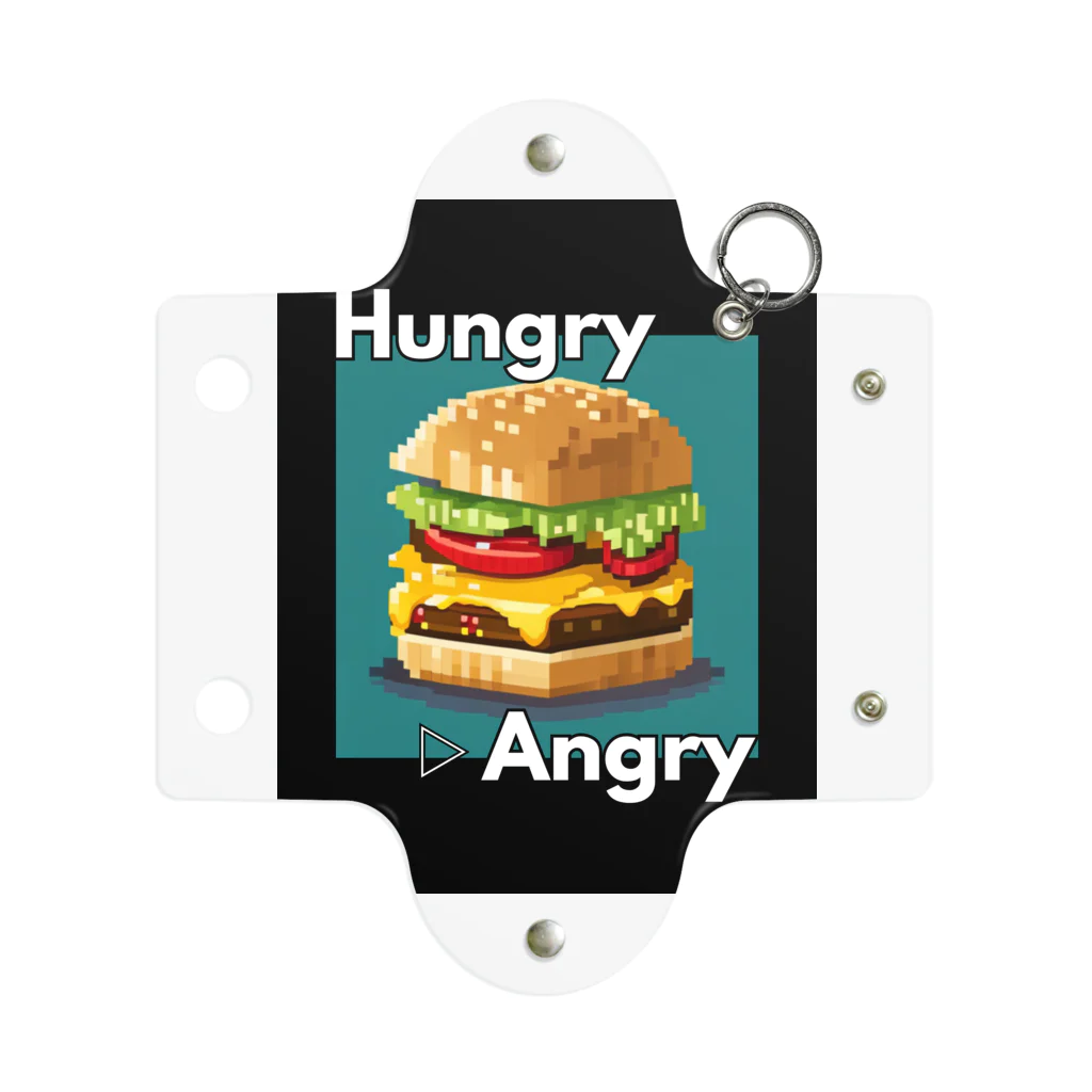 hAngryの【ハンバーガー】hAngry  ミニクリアマルチケース