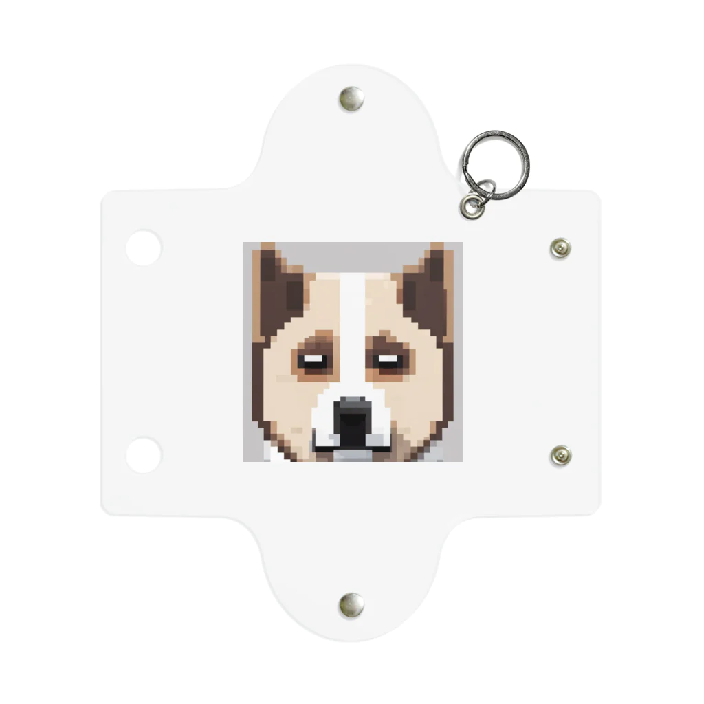 たるほのお店のピクセルアートのかわいい秋田犬 Mini Clear Multipurpose Case