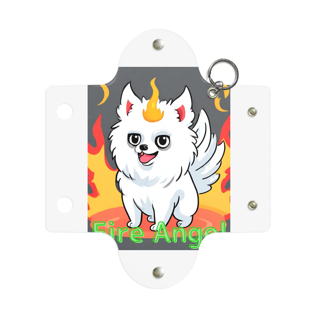 Pom-Dog'sのFireAngel ポメラニアン Mini Clear Multipurpose Case