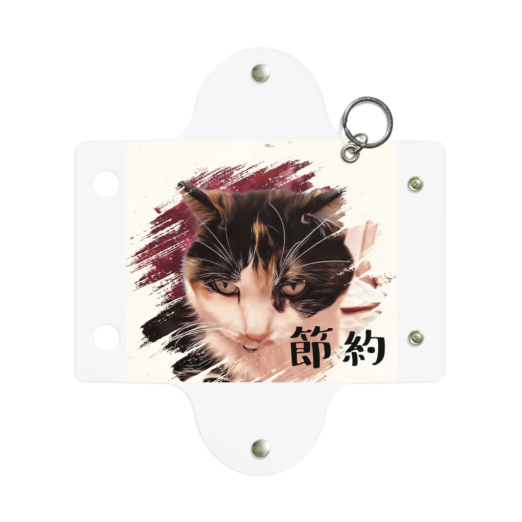 じろきちels-02cの節約三毛猫なっちゃん Mini Clear Multipurpose Case