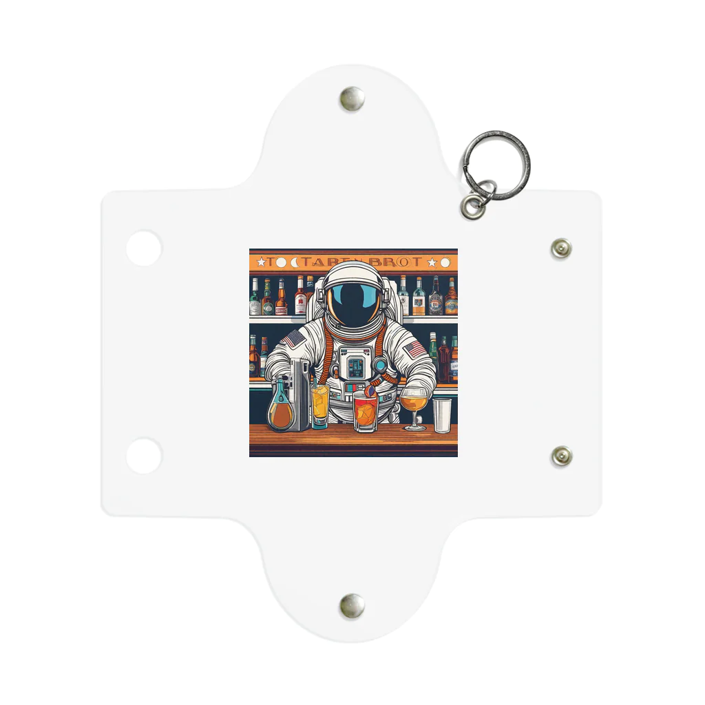 宇宙開発デザイン科の宇宙飛行士のバーテンダー Mini Clear Multipurpose Case