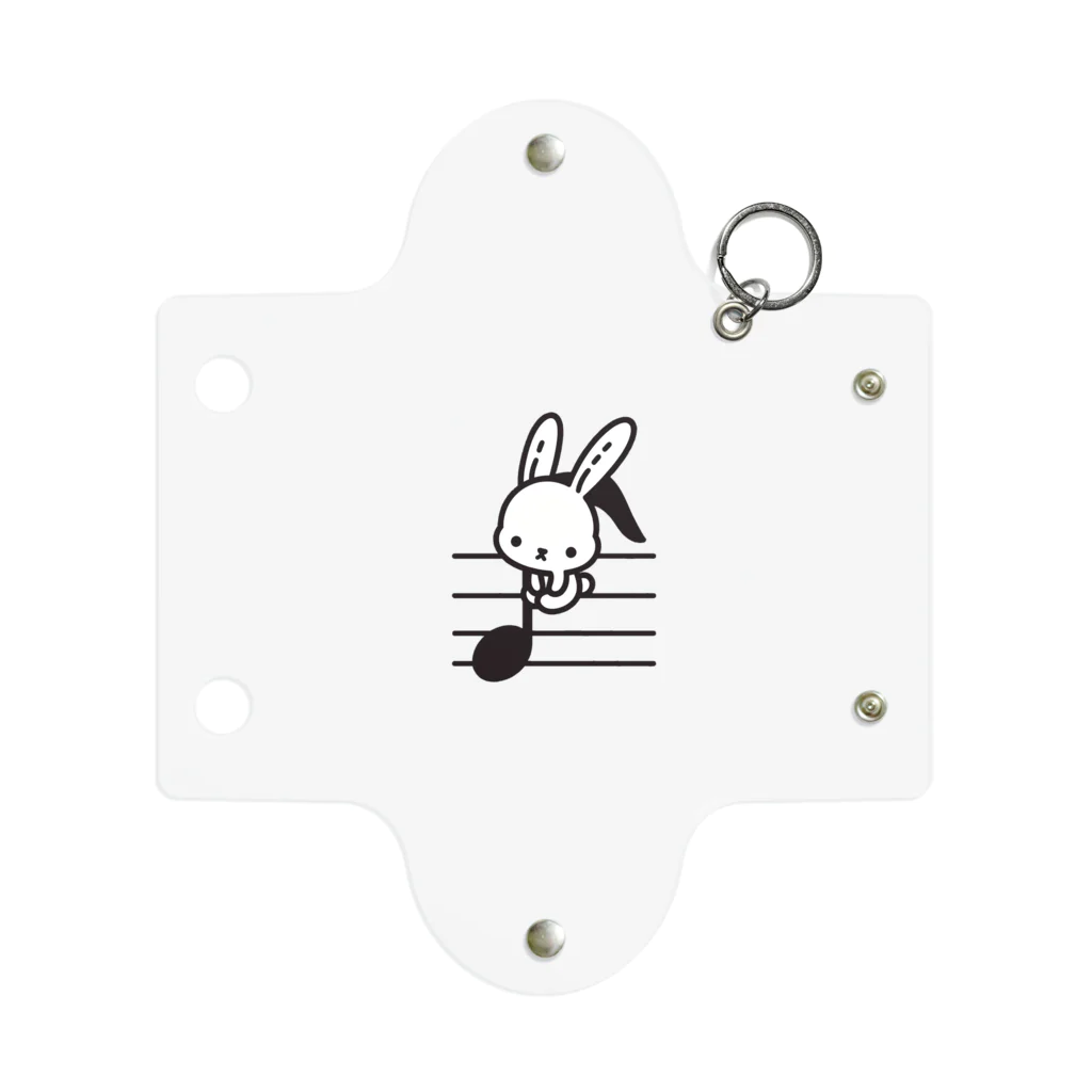 終わらない夢🌈の音符♪＆うさちゃん🐰 Mini Clear Multipurpose Case