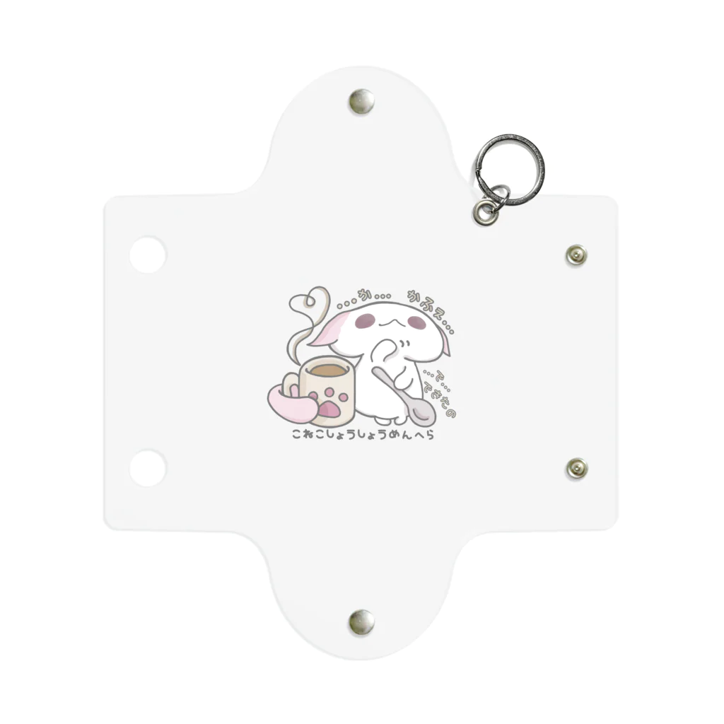 itsuto-こねこしょうしょうめんへらの「あまあまちょっとぬるめ」 Mini Clear Multipurpose Case