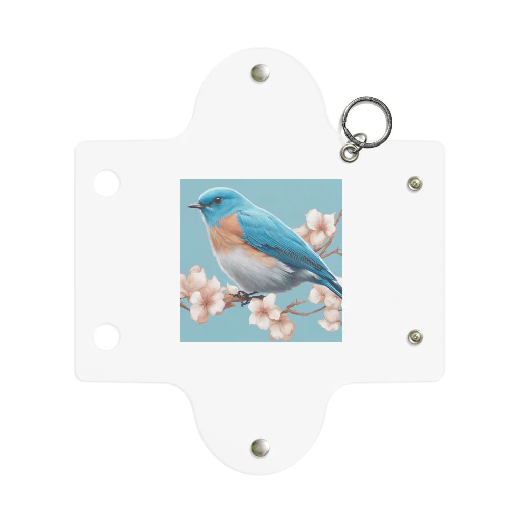 ❤︎cute❤︎のbeautiful blue bird Mini Clear Multipurpose Case