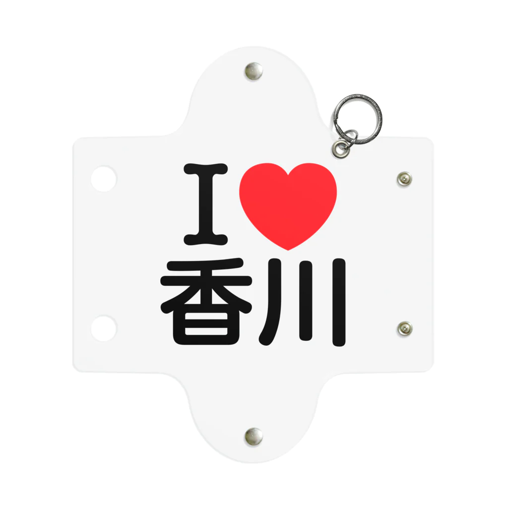 4A-Studio（よんえーすたじお）のI LOVE 香川（日本語） Mini Clear Multipurpose Case