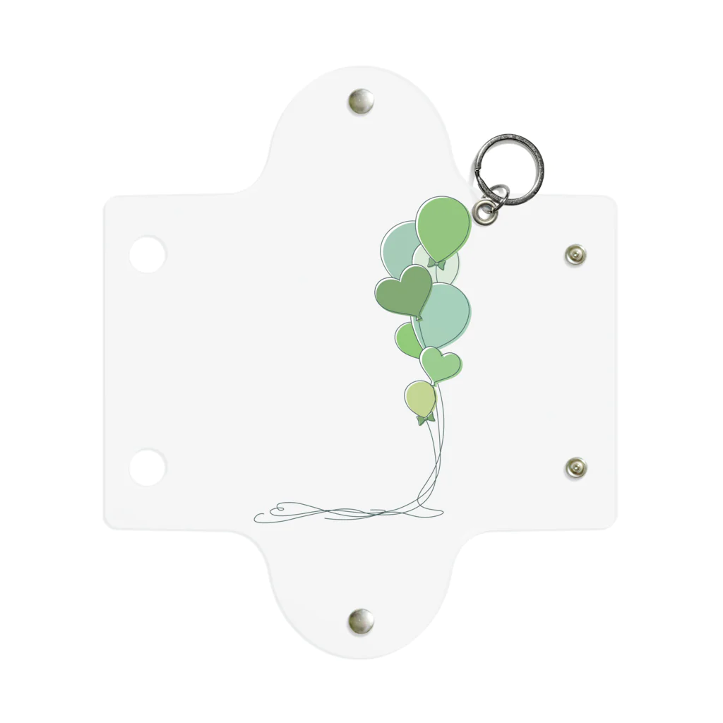 hanaの推し活ショップのgreen balloons  Mini Clear Multipurpose Case