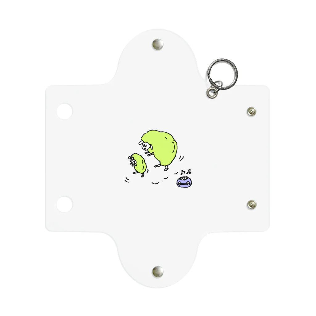 sususuttoのdancing sheep Mini Clear Multipurpose Case