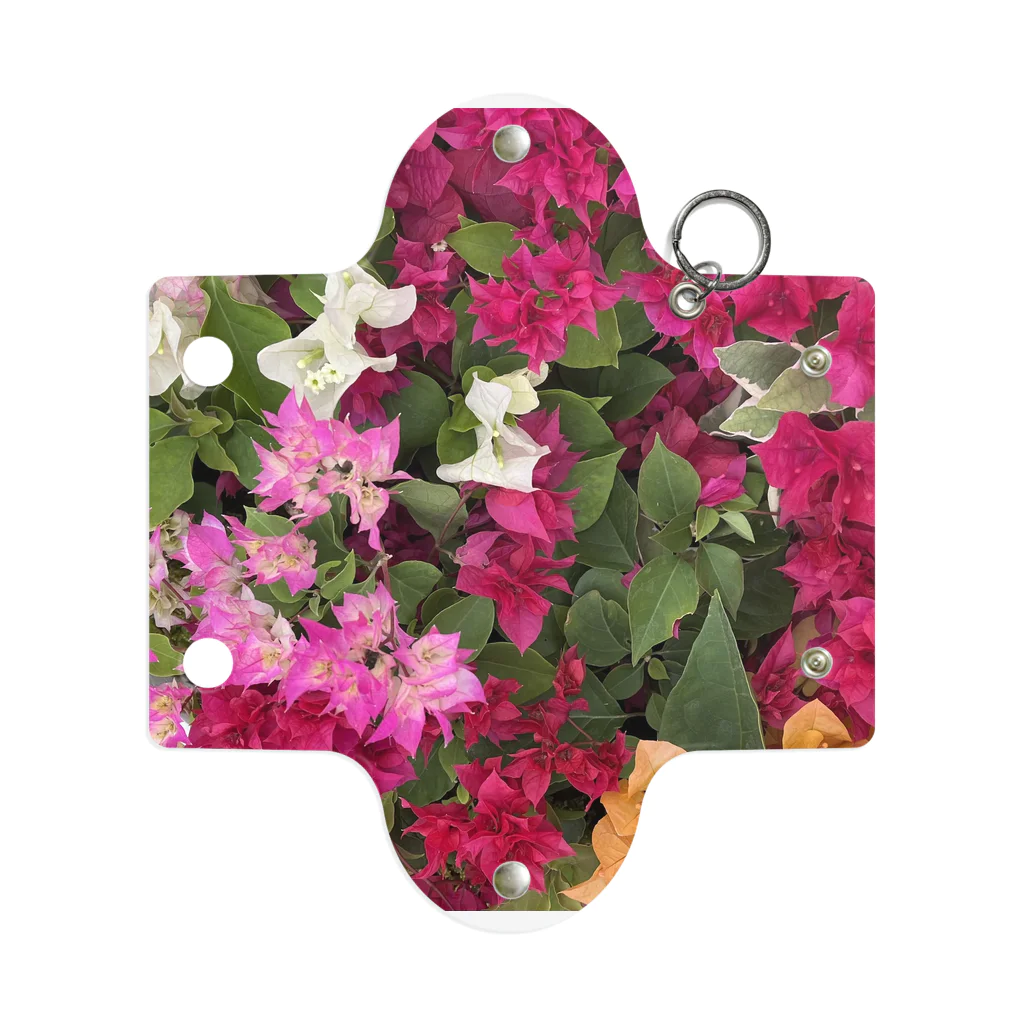 chatnoir8のFlower_Bougainvillea Mini Clear Multipurpose Case