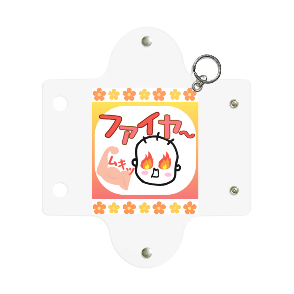 さとみ_イラスト屋♡の「ファイヤ〜🔥」 Mini Clear Multipurpose Case