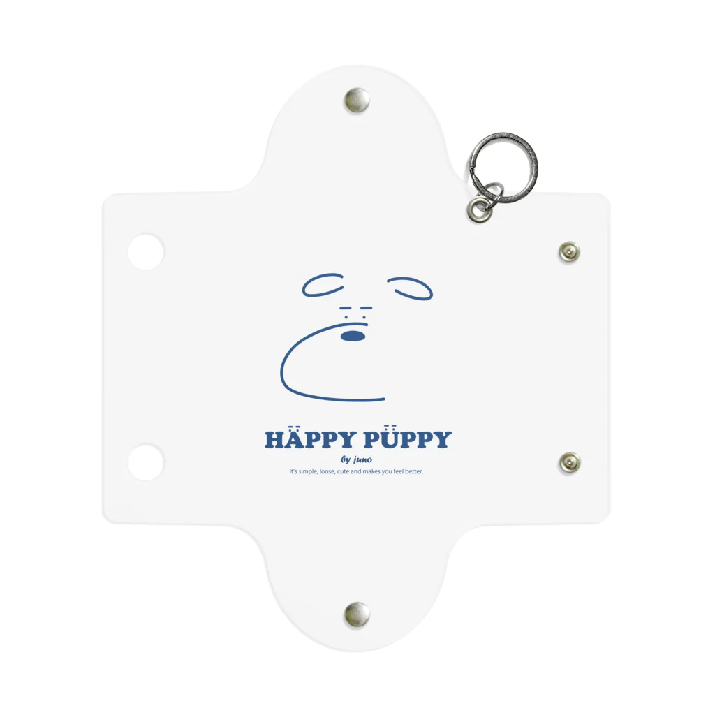 HÄPPY PÜPPYのミニクリアマルチケース HAPPY PUPPYロゴ Mini Clear Multipurpose Case