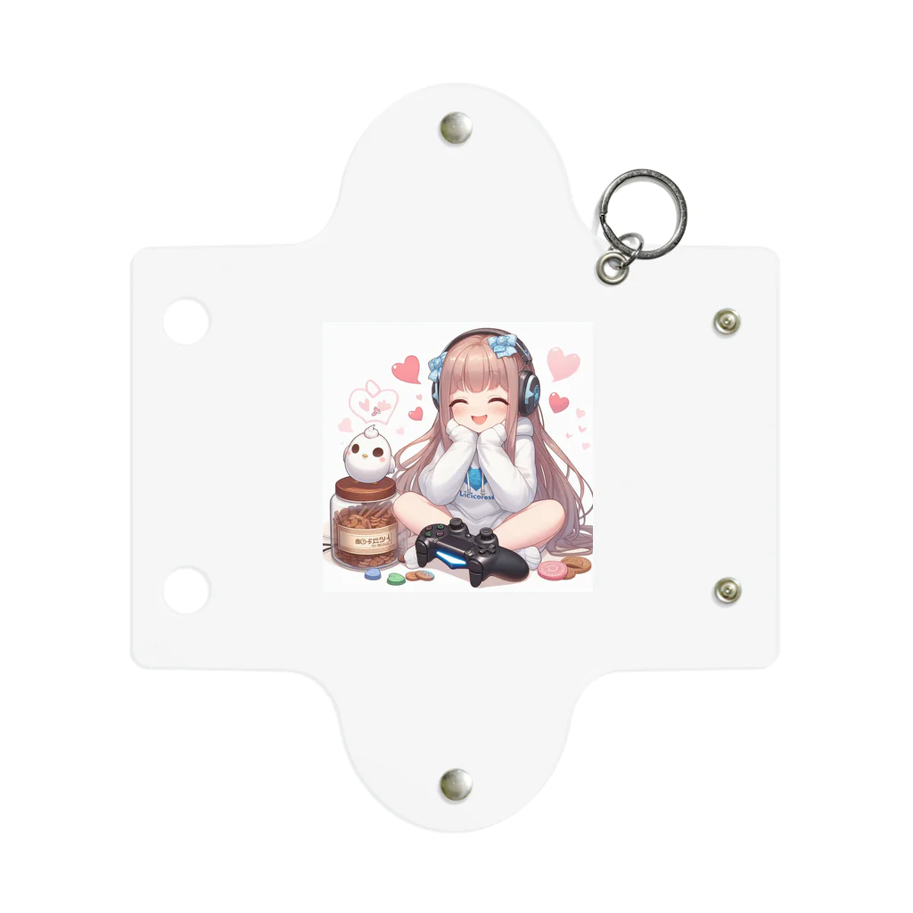 luckyTigerのゲーム女子 Mini Clear Multipurpose Case