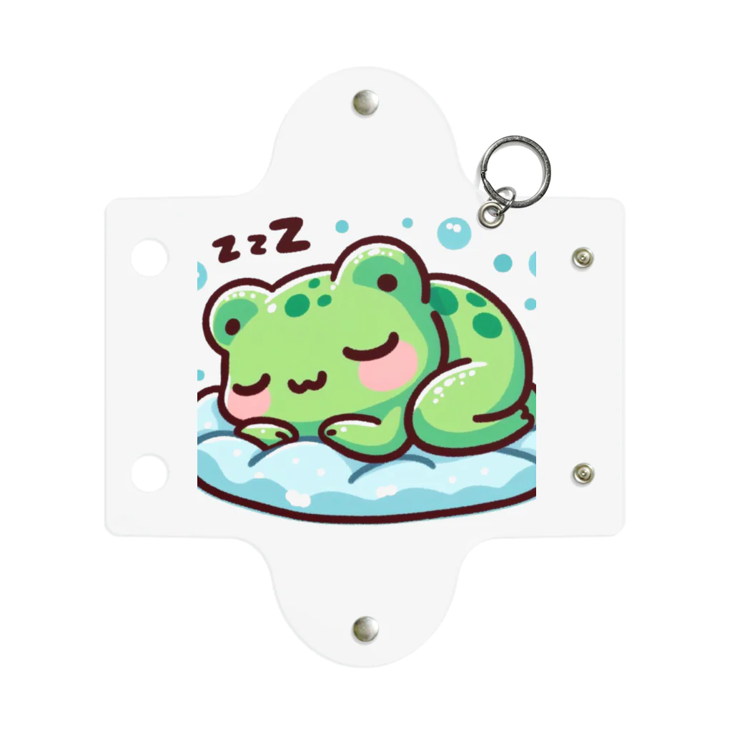 Shiba_IncのSleeping frogs(熟睡する蛙) Mini Clear Multipurpose Case