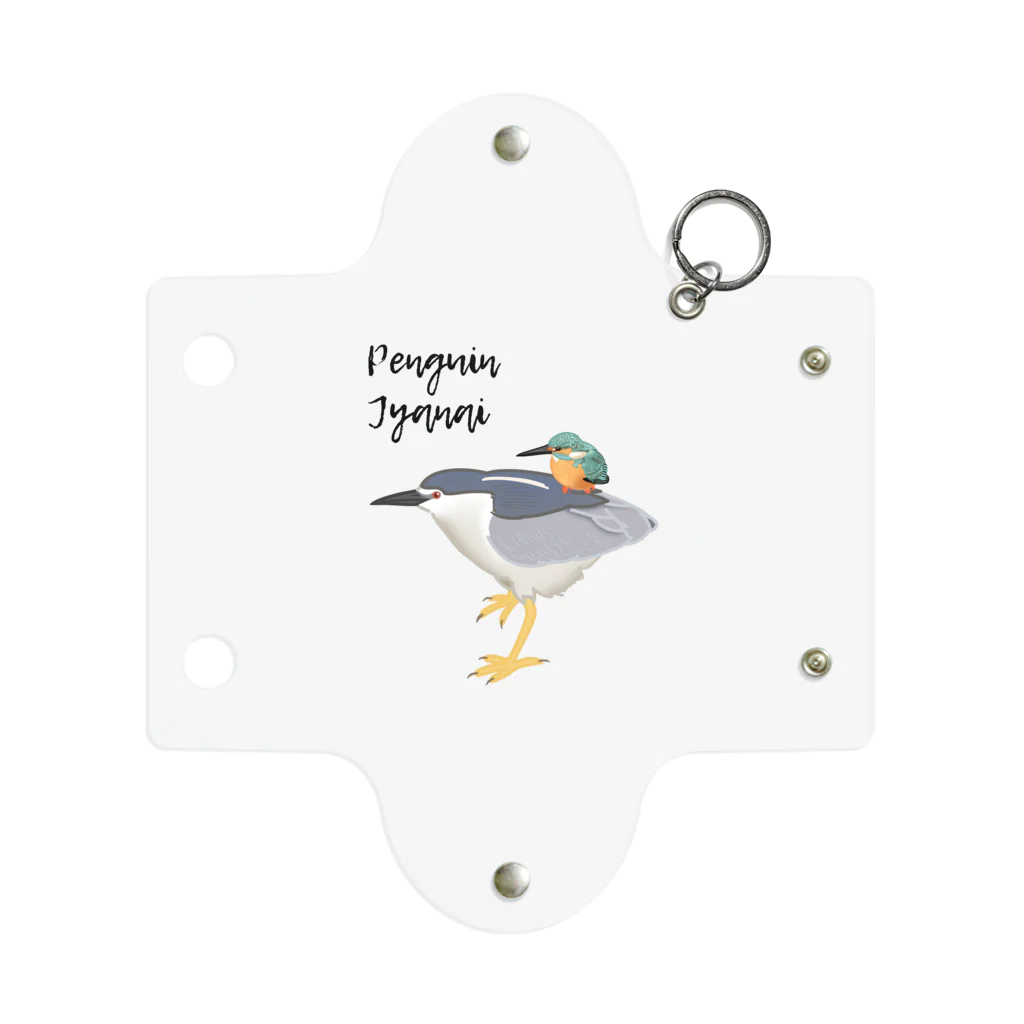 やちよ｜リアル鳥イラストのPenguin Jyanai with Penguin Mini Clear Multipurpose Case