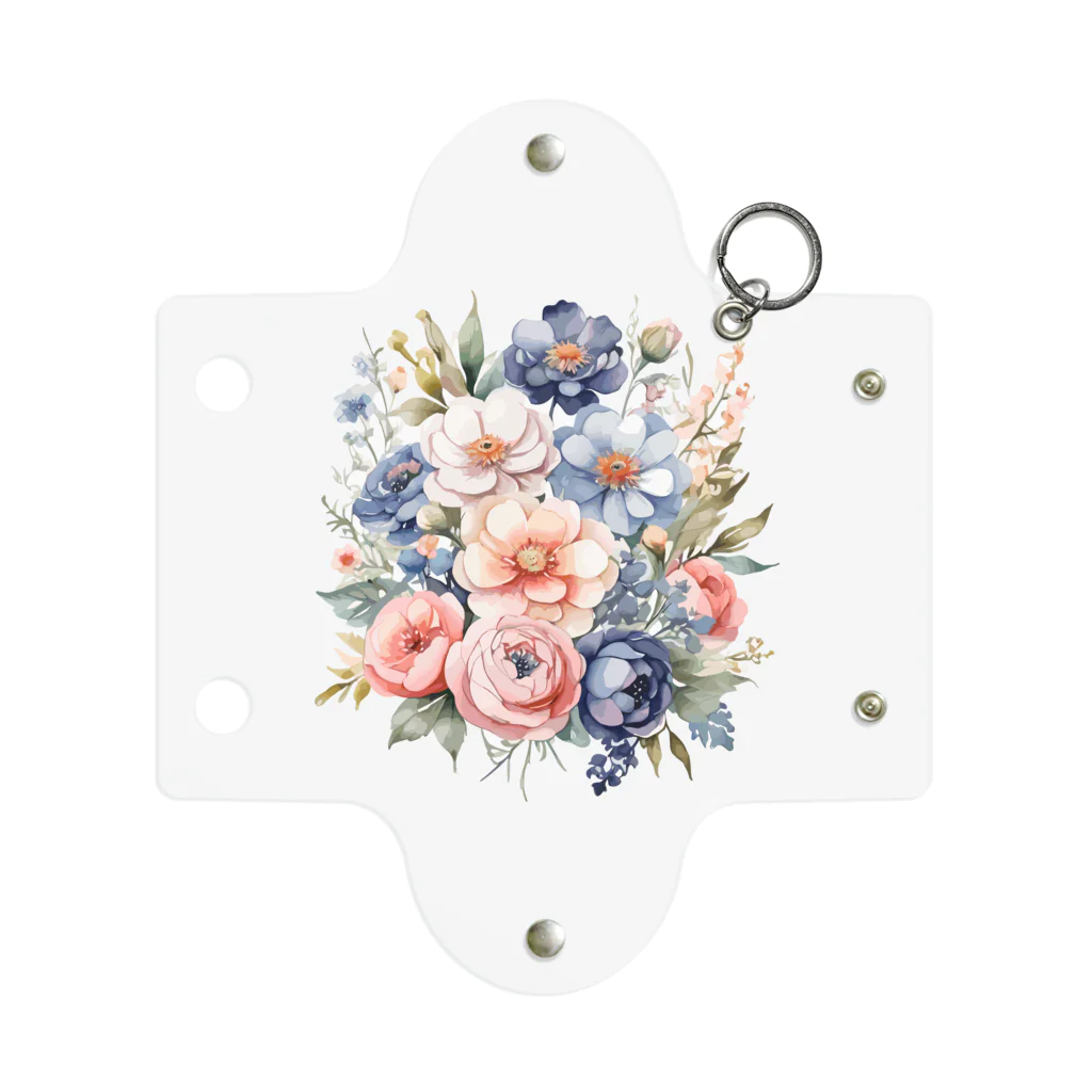 ファンシーTシャツ屋のパステルカラーの花束 Mini Clear Multipurpose Case