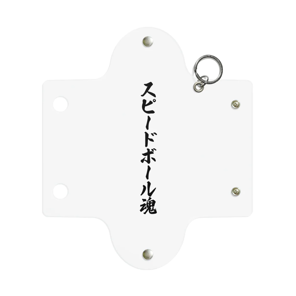 着る文字屋のスピードボール魂 Mini Clear Multipurpose Case