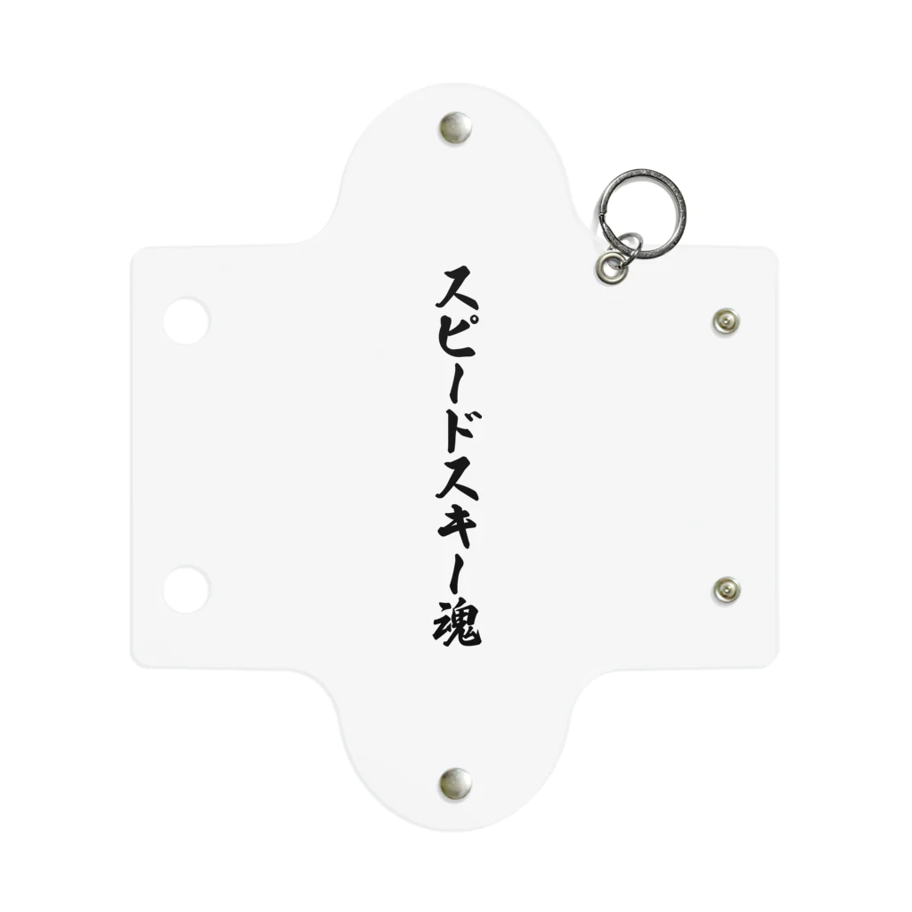 着る文字屋のスピードスキー魂 Mini Clear Multipurpose Case