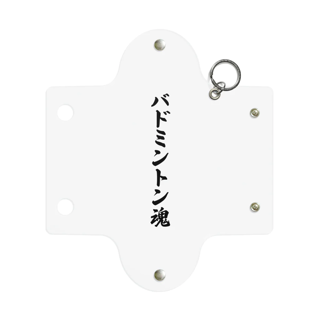 着る文字屋のバドミントン魂 Mini Clear Multipurpose Case