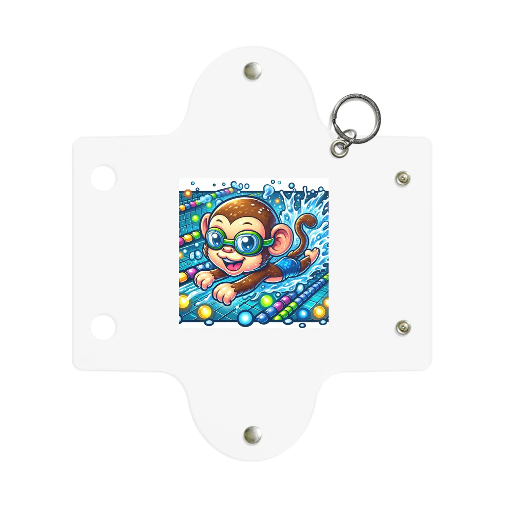 アニマルキャラクターショップのSwimming monkey Mini Clear Multipurpose Case