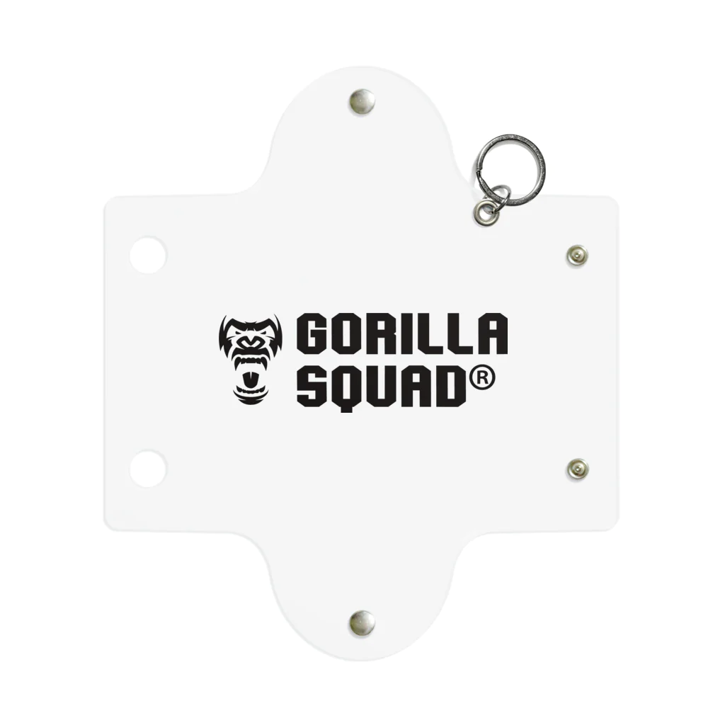 GORILLA SQUAD 公式ノベルティショップのGORILLA SQUAD ロゴ黒 Mini Clear Multipurpose Case