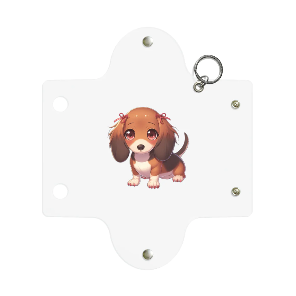 Dog Selectionのミニチュアダックス　女の子　アイテム Mini Clear Multipurpose Case