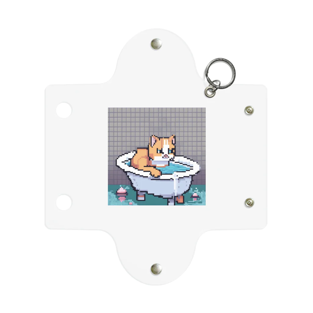 wakuwaku26のお風呂に入るボス猫 Mini Clear Multipurpose Case