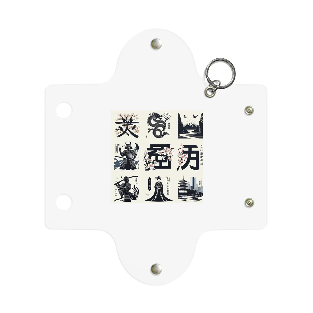 hanaKのKANJI japan Mini Clear Multipurpose Case