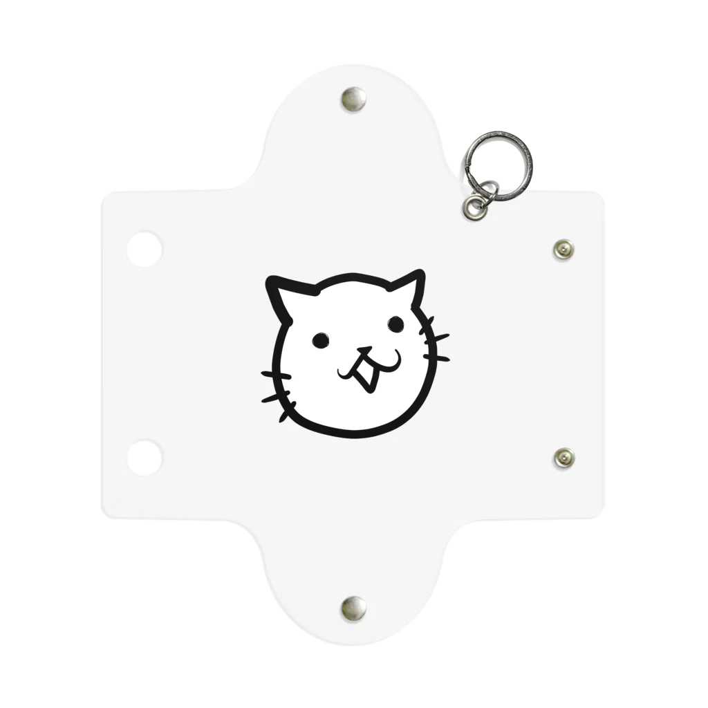 魔法雑貨店 ねこおててのぺぺねこ(白) Mini Clear Multipurpose Case