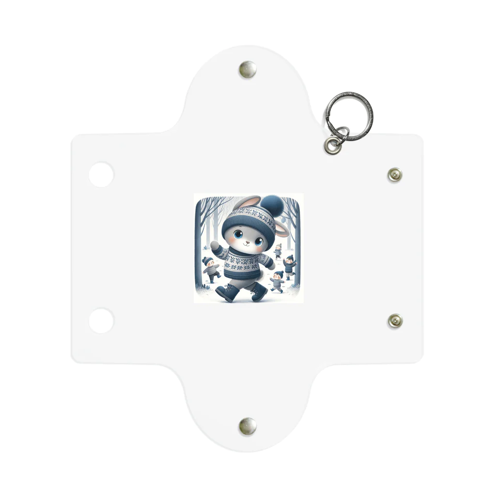 ナノ・ファンタジアの冬のうさぎくん Mini Clear Multipurpose Case