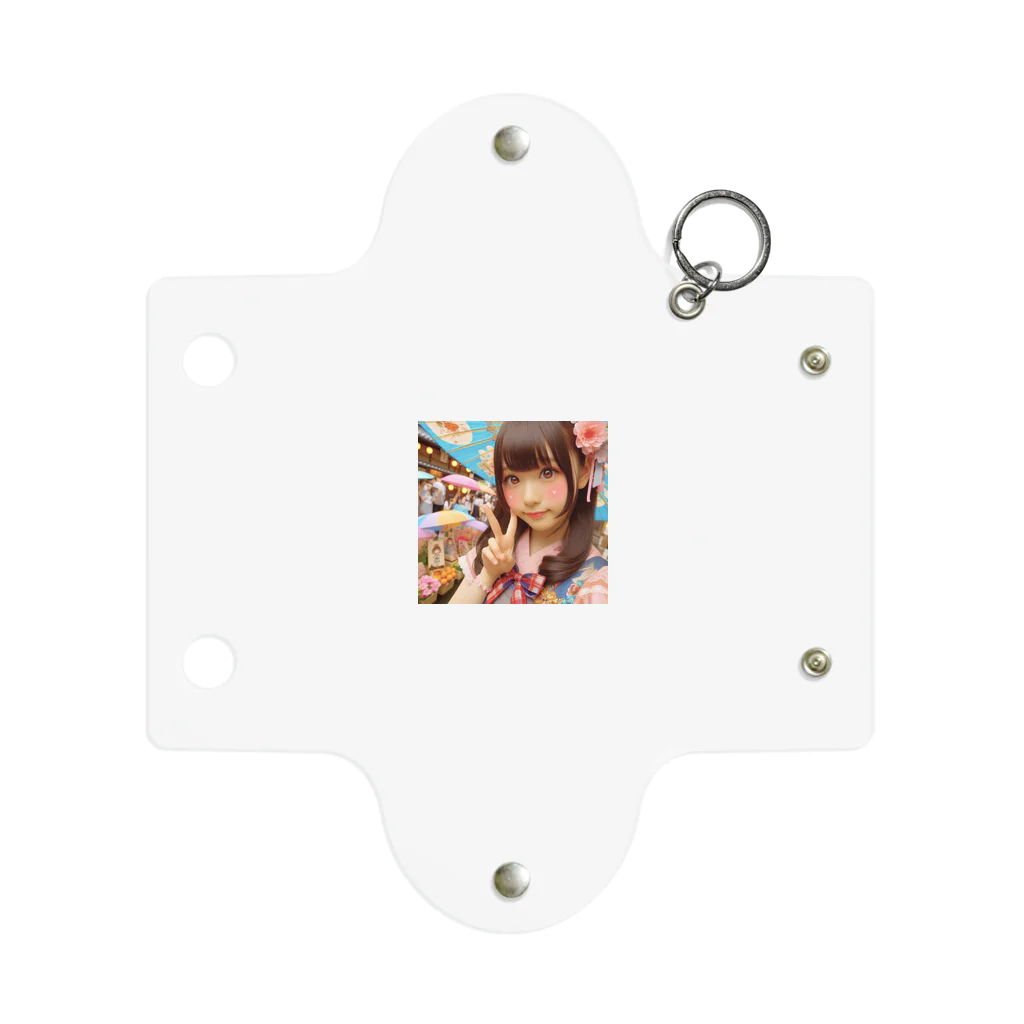 homarengeの和傘の女の子 Mini Clear Multipurpose Case