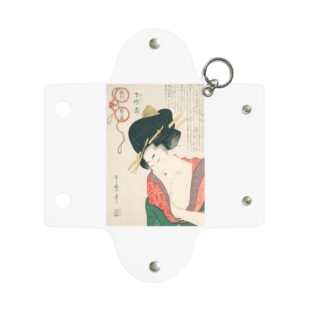 寿めでたや(ukiyoe)の浮世絵：喜多川歌麿_＜教訓親の目鑑＞ Mini Clear Multipurpose Case