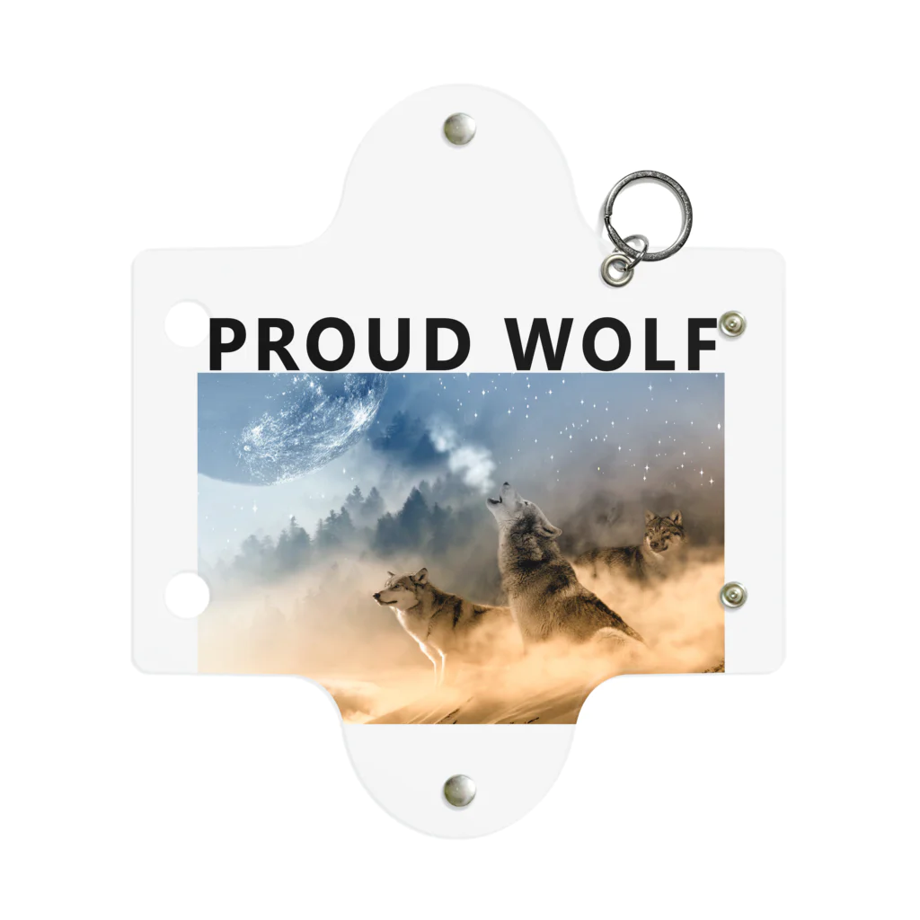 ConversationStarterのPROUD WOLF Mini Clear Multipurpose Case