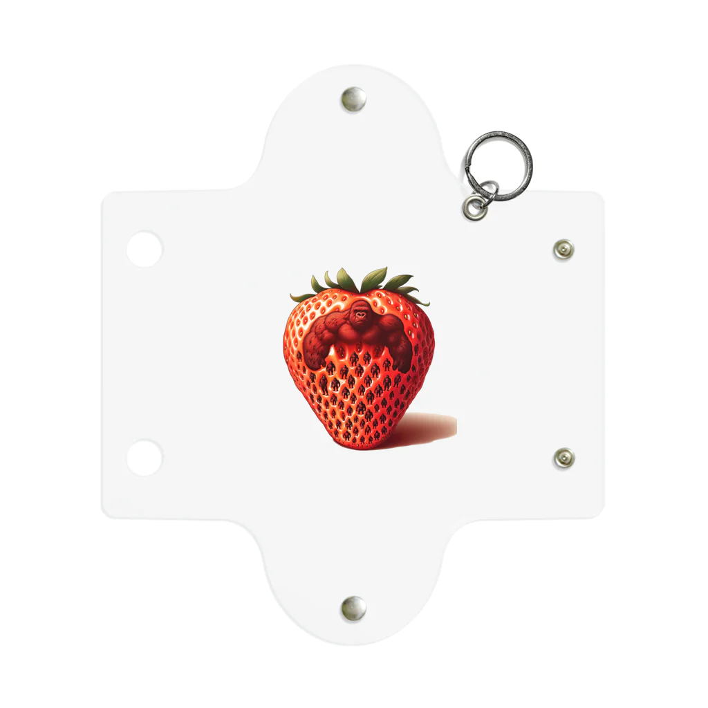 ゴリラショップのThe Mighty Gorilla Strawberry  Mini Clear Multipurpose Case