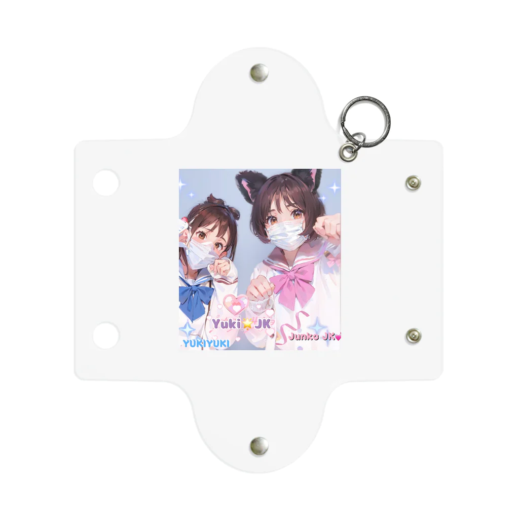 midori_kawaのYuki&JK セーラー服コラボ 夢をつかみ取れ❗️ Mini Clear Multipurpose Case