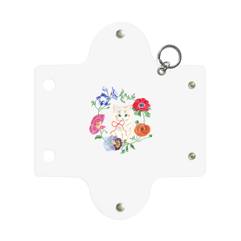 mitsuami_witchのSpring flower&Cat Mini Clear Multipurpose Case