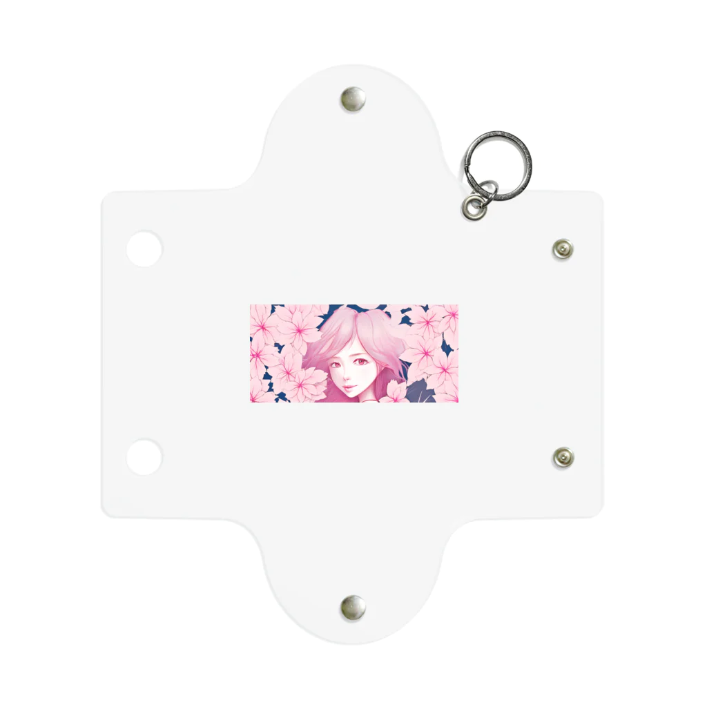 taturou-11777の桜と少女 Mini Clear Multipurpose Case