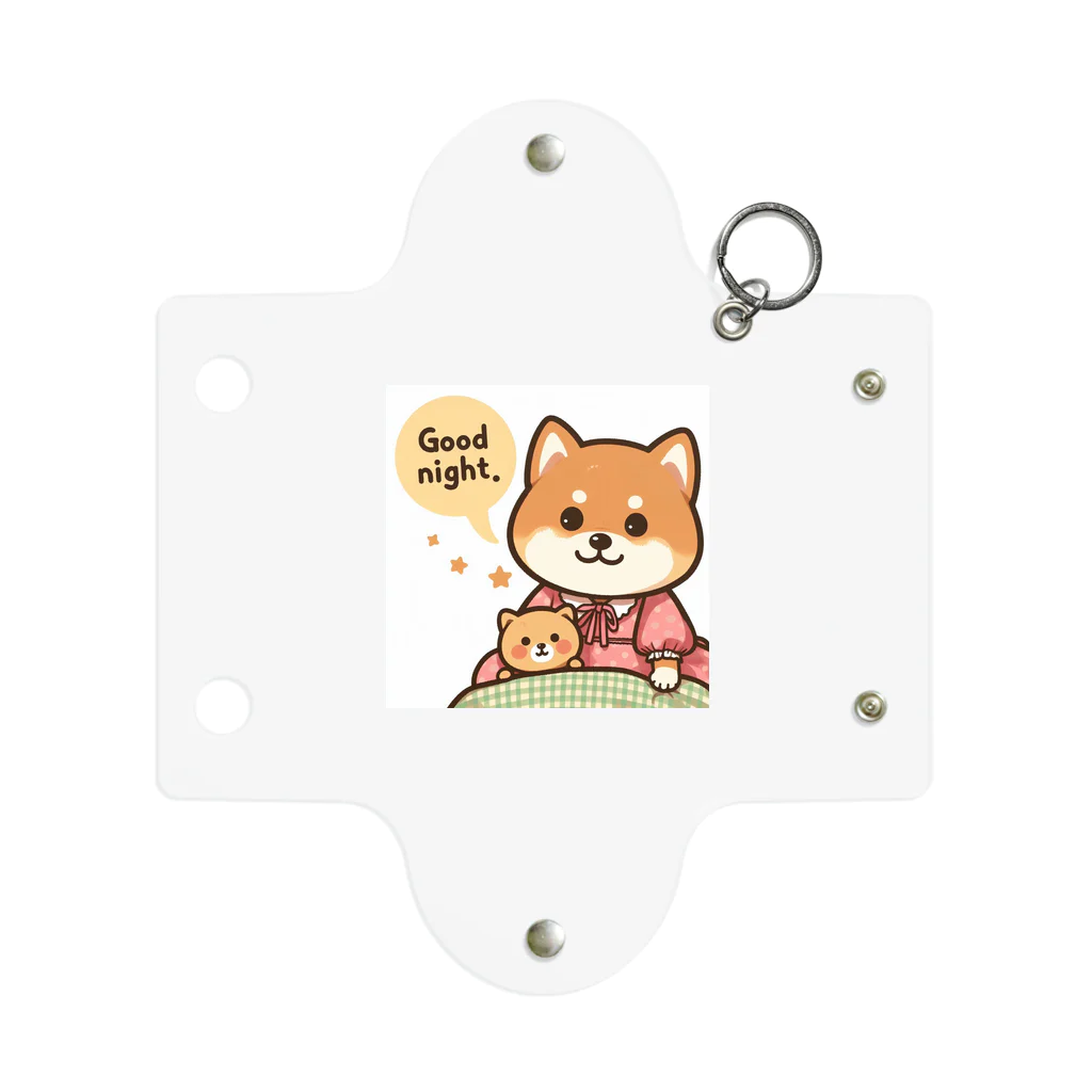 メアリーの今夜は可愛い柴犬スタンプで癒しの時間 Mini Clear Multipurpose Case