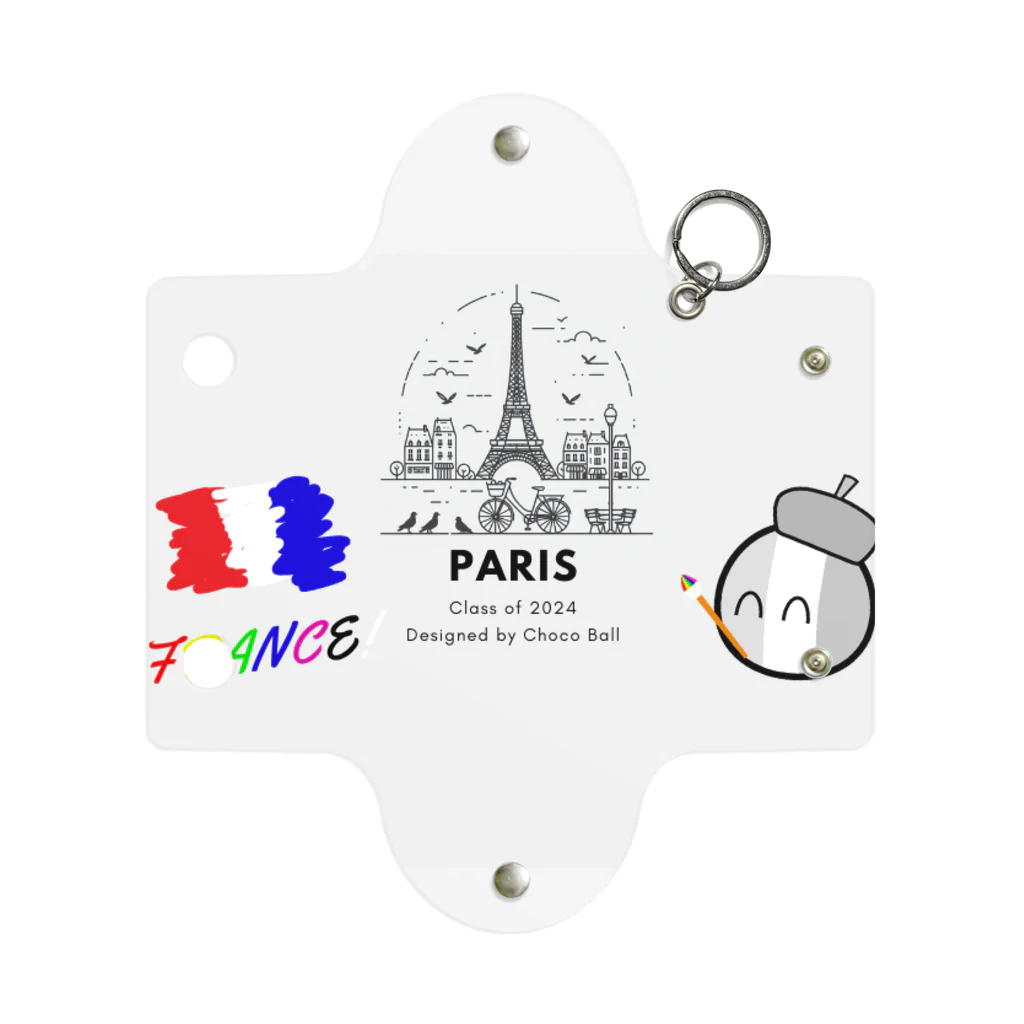 Choco Official Shop　（POLANDBALL）のPARIS WITH THE ARTIST Mini Clear Multipurpose Case