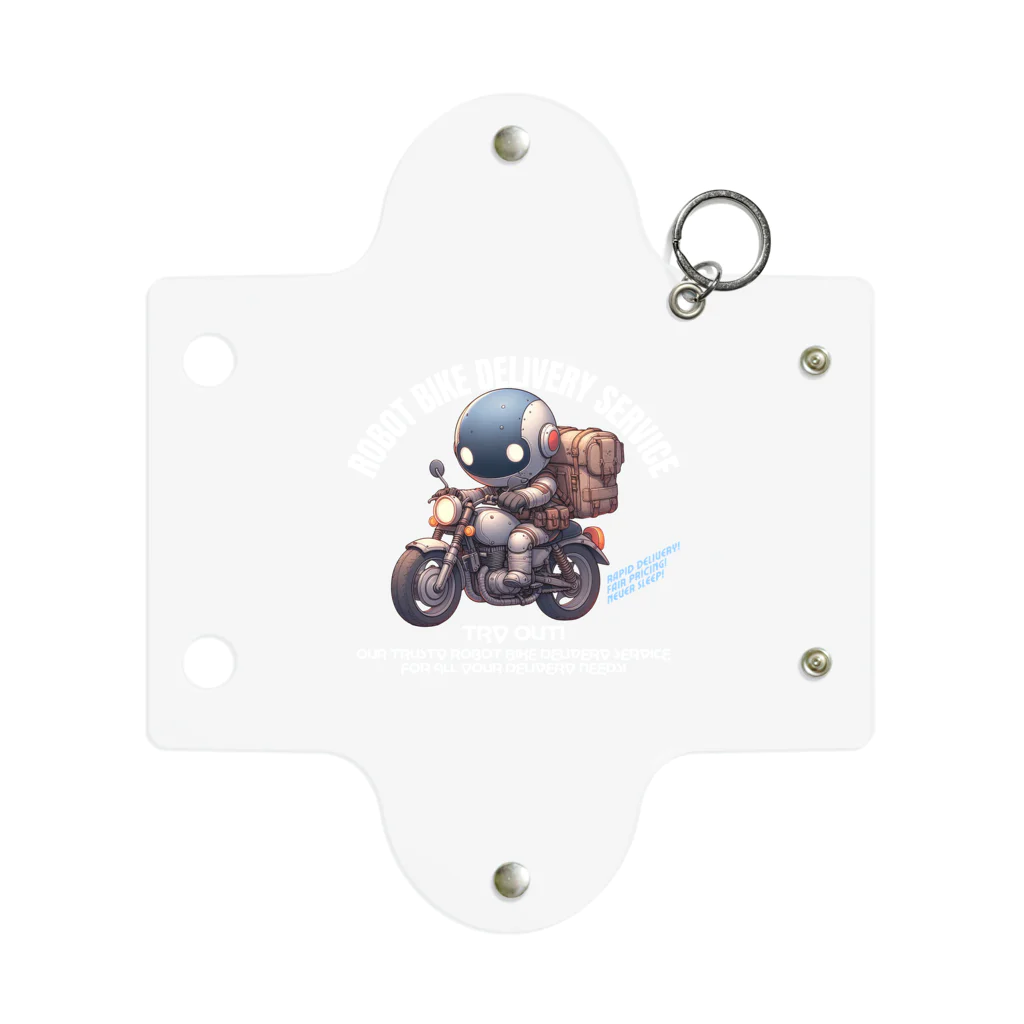 kazu_gのロボットバイク便(濃色用) Mini Clear Multipurpose Case