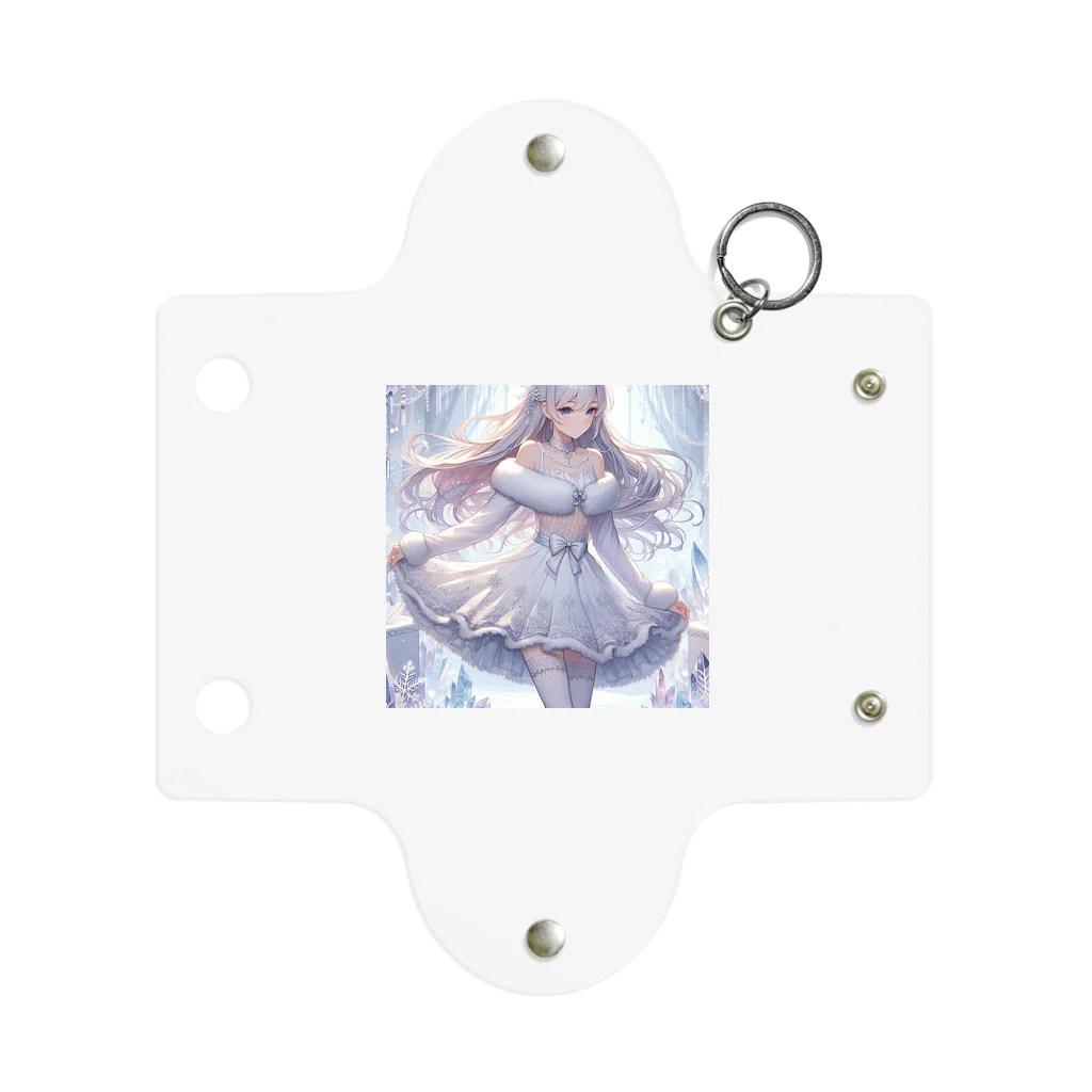 Cartoonのかわいいドレスの女の子 Mini Clear Multipurpose Case