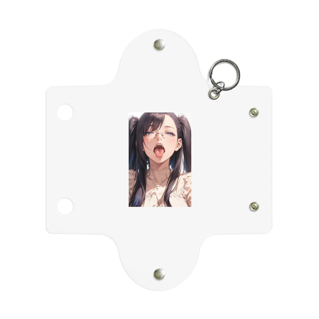 美少女学院の黒髪美少女　美鈴ちゃんメガネ Mini Clear Multipurpose Case