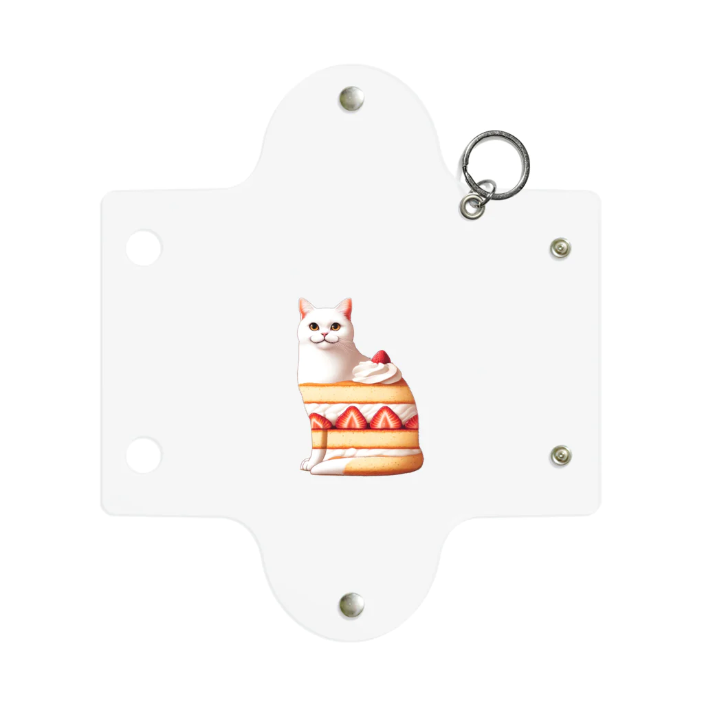 KAYAZoooのショートケーキ猫ちゃん 미니 투명 동전 지갑