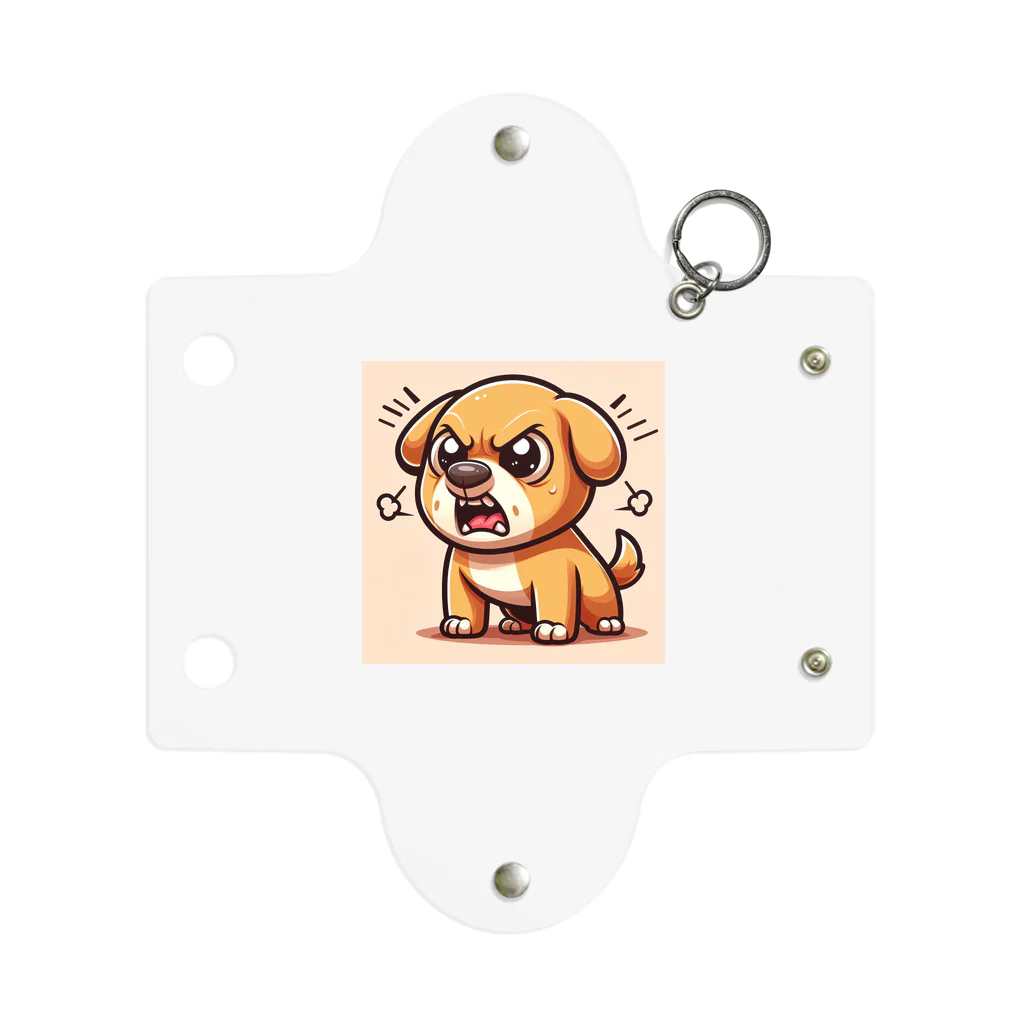 namidamakiの怒りん坊犬 Mini Clear Multipurpose Case