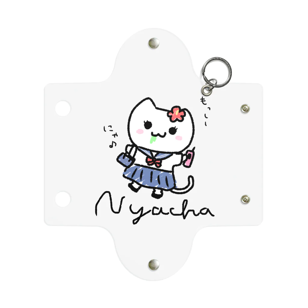 NYACHA&BOOCHAのJKにゃー子 Mini Clear Multipurpose Case