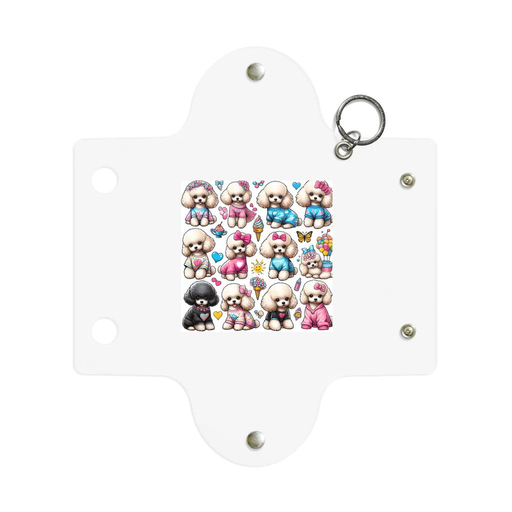 アニマルペイントの犬のグッズ Mini Clear Multipurpose Case