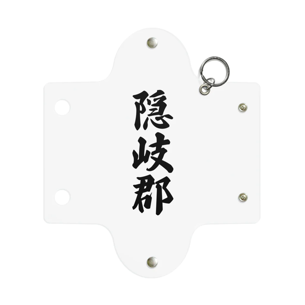 着る文字屋の隠岐郡 （地名） Mini Clear Multipurpose Case