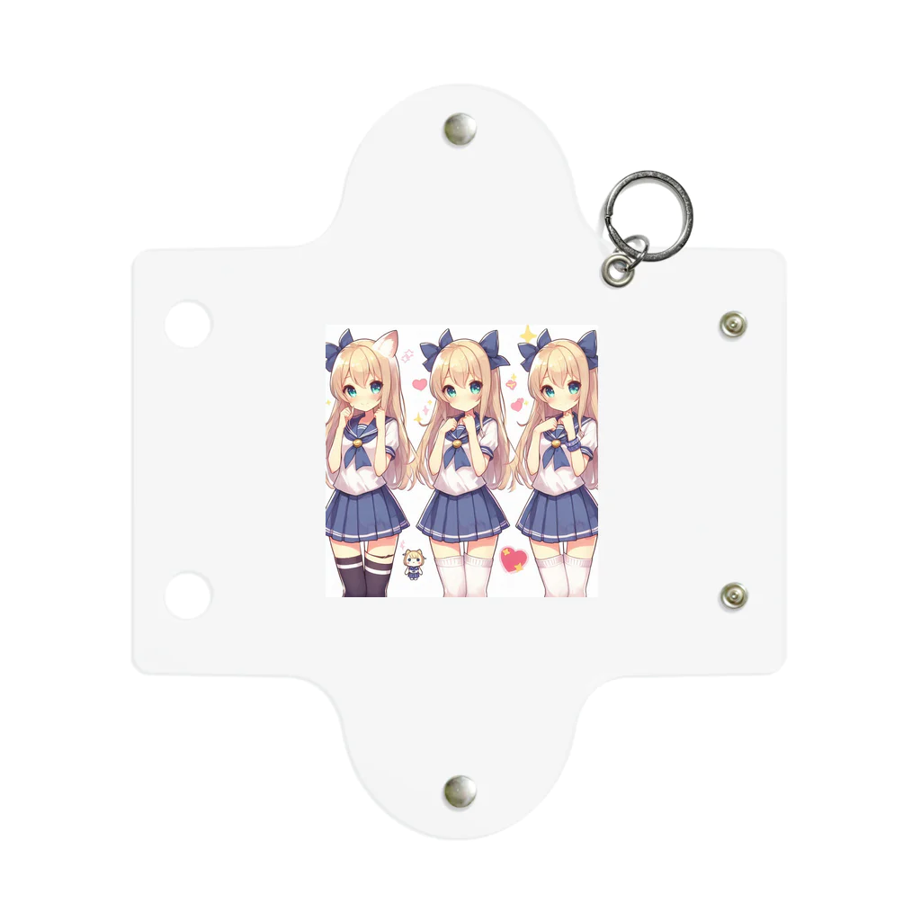 aaammmamのセーラー服　ロングヘア　美少女　アニメ　漫画　日本 Mini Clear Multipurpose Case